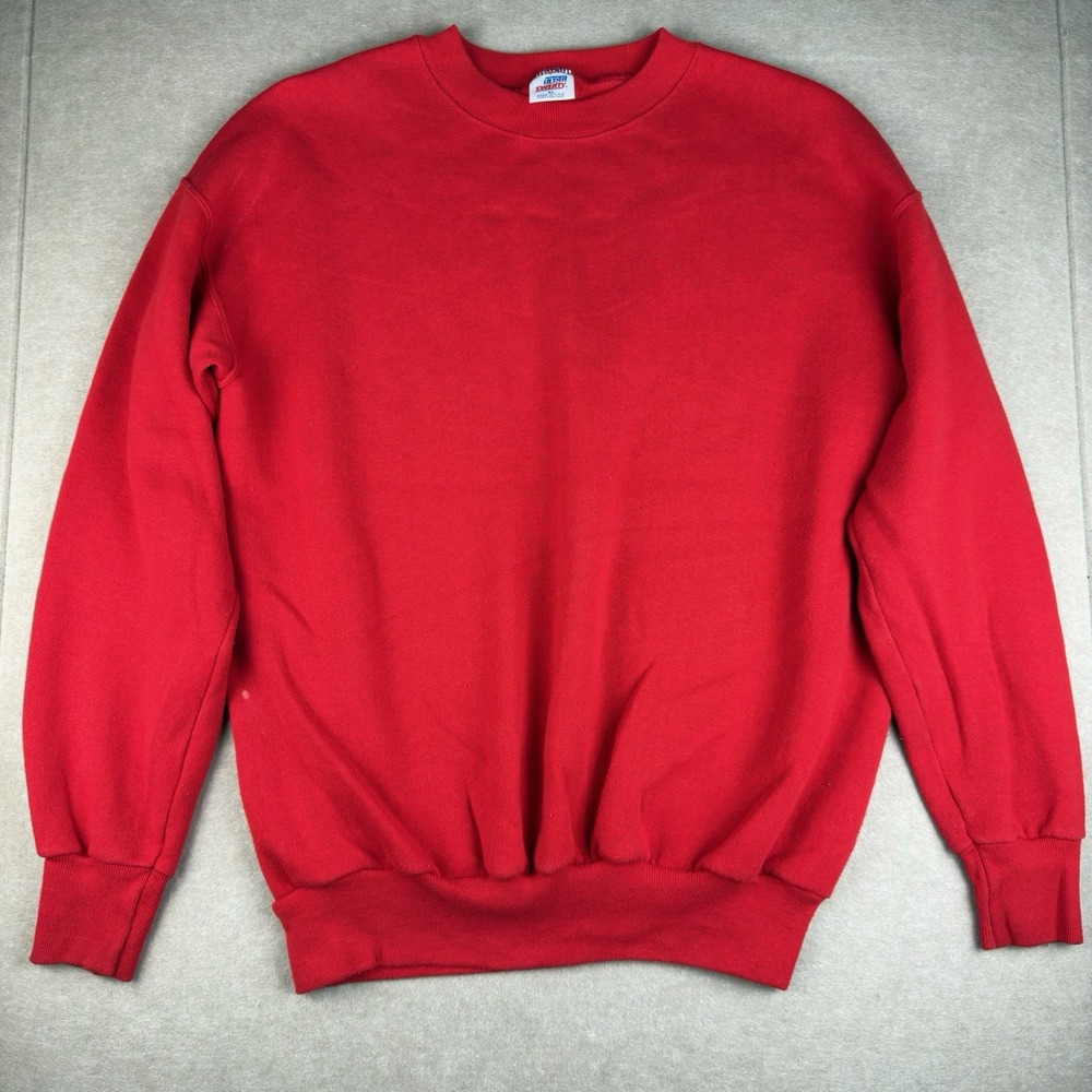 Vintage Ultra Sweats Crewneck Sweatshirt‎ XL Red Blank 80s 90s Made in USA